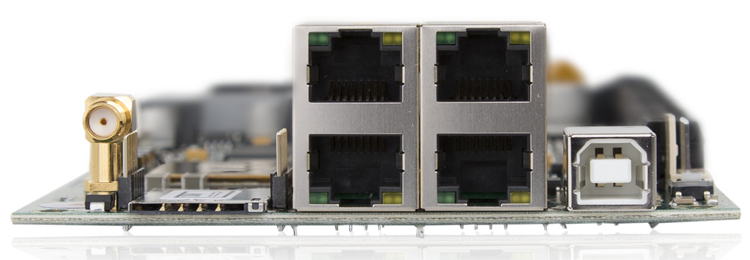 Sicherheitsrouter/Alarmübertragungseinrichtung SIRO-Port, Basisbaugruppe TLL 5-1 (Frontansicht)